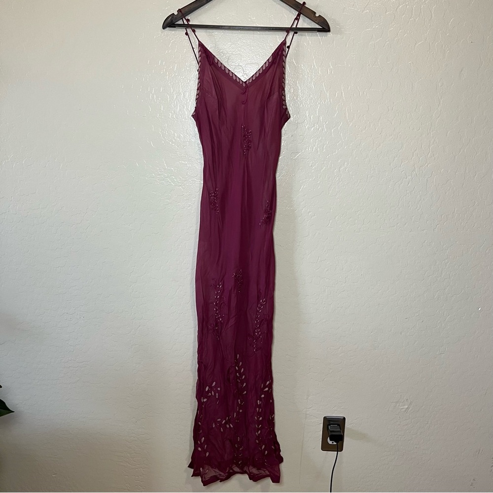 Elegant Y2K Purple Maxi Dress